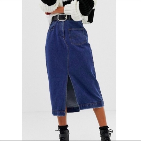 NWOT asymmetric midi dress - Picture 3 of 9